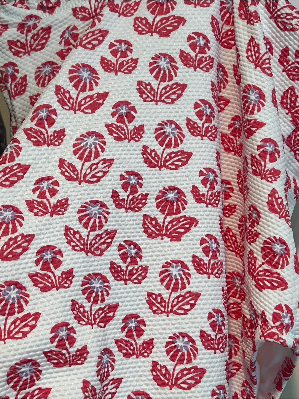 Roller Rabbit Target Women's One Piece Swimsuit Red Floral Sz XS NTW Beach Boho - Picture 8 of 12